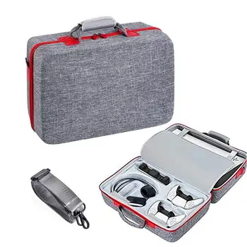  За защита на Ps5 Пътна чанта за съхранение на рамото си игрова конзола контролер, слушалки Водоустойчив органайзер Твърд калъф за носене