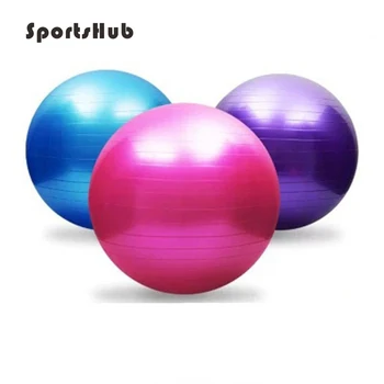  SPORTSHUB 75 см топка за йога и фитнес, универсални топки за йога, Пилатес Баланс на топка за спортни засаждане, непромокаеми топки за фитнес-тренировки EF0013