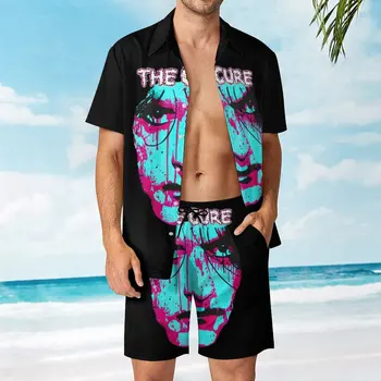  The Cure Robert Smith 29 Мъжкия плажен костюм с цифри от 2 теми, подходящи за отдих от най-високо качество, размер Eur