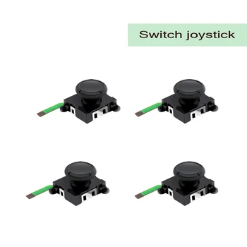 2 елемента 3D Аналогов Джойстик Joycon от чувствителни на допир бутони за палеца Зелен кабел За подмяна на Аксесоари за контролер Nintend Switch Joy Против