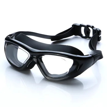  Очила за плуване в голяма рамка, прозрачни водоустойчив очила за плуване с защита от замъгляване HD, мъжки и женски очила за гмуркане, оборудване за гмуркане
