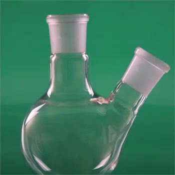  стъклена колба с кръгло дъно, 50 мл, 19/26, 2 на бутилката, Лабораторни колби за варене, Лабораторни съдове с двойно гърло