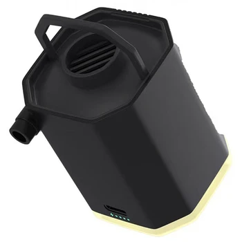  Външен въздушна помпа Външен преносим електрически Надуваем матрак Черен ABS за къмпинг