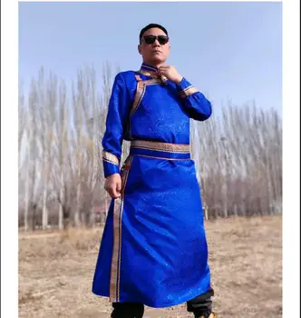  Мъжки дълги костюми на монголите за участия на фестивали на малцинствата