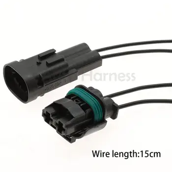  1бр 8 мм 2-пинов конектор за свързване на авто кабели, включете сензора карта 1544334-1 1544317-1