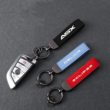  1бр Кожена Икона За Полагане на Автомобила Висулка 4s Магазин за Подаръци Авто ключодържател Mitsubishi Asx Lancer Pajero, Outlander L200 Delica
