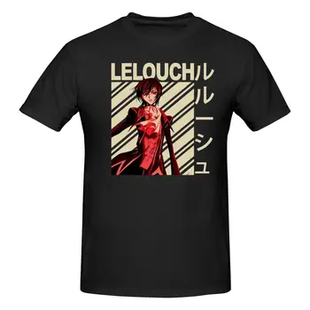  Lelouch Code Geass Аниме Реколта Тениска От Памук В Поръчка С Къс Ръкав Мъжки Дрехи