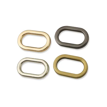  овална метален пръстен 19 мм, сребро, черно Злато, регулируем обтегач за каишка за чанти
