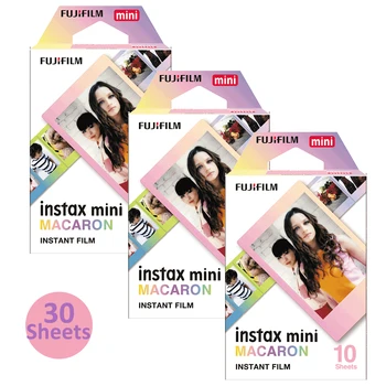  Fujifilm Instax Mini Film Paper Macaroon Frame 30 Снимки, Снимки За Камера Миг печат Fuji Mini 12 11 7s 8 9 25 50-те 70 90 EVO