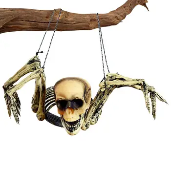  Гигантски паяци на Хелоуин Гигантски скелет-паяк на Хелоуин Украса на ужасите Лесно ярка украса за Хелоуин за бар в парка