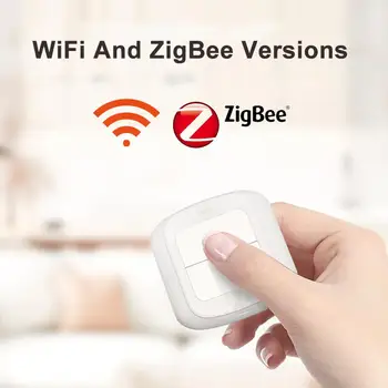  Sasha WiFi/ZigBee Smart Scene Безжичен Превключвател, Бутон Контролер Скрипт За Автоматизация На 2 Банда Приспособления За Интелигентен Дом, Smart Control