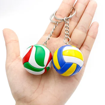  2023 Модерен кожен Волейбольный ключодържател Мини чанта за волейбол от PVC, авто ключодържател, играчка-държач за ключове, пръстен за мъже и жени