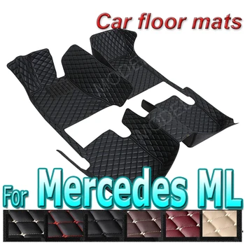  Автомобилни стелки за Mercedes ML W163 1998-2005, Център дропшиппинга, аксесоари за интериор, кожени килими от 100%, намаляване, подложки, накладки за краката