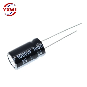 50ШТ электролитических кондензатори 25V1000UF 1000UF/25V 10 * 17 мм