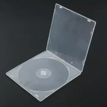 Калъф 5,2 мм и Един ултра-тънък Стандартен Прозрачен Пакет Преносим CDR Диска Албум Кутия-Органайзер За Съхранение на Домашно Кино