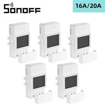  1-5шт SONOFF 16A 20A Интелигентен Превключвател зададено измерване на Мощността на Wi-Fi Със Защита От Претоварване POW Elite Smart Wifi Power Switch Безжично Дистанционно Управление