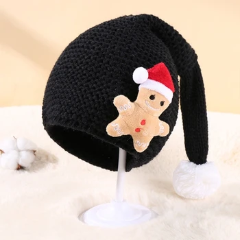  Коледен костюм, зимна детска шапка-бини, мека топла шапчица-капор, празнични украси за партита и празненства