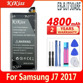  4800 mah Батерия За Samsung GALAXY J7 Pro 2017 SM-J730F SM-J730FM J730F J730G J730DS J730FM J730GM J730K Телефон EB-BJ730ABE + Инструмент