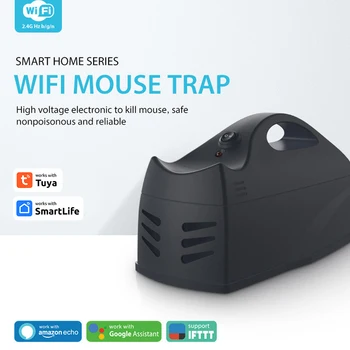  Добър Капан За 2,4 Ghz Високо-Чувствителен Wifi Безжичен App Control Smartlife Mouse Killer Черно Сензор Mousetraps Hristo За Мобилен Телефон