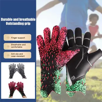  Професионални вратарские ръкавици със силен припадък, футболни вратарские ръкавици от устойчив латекс, мини ръкавици, ръкавици T8i2