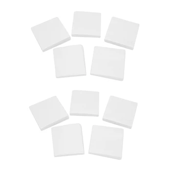  100 листа квадратен керамични влакна за микровълнова печка Хартия за топене на стъкло Домакински инструменти