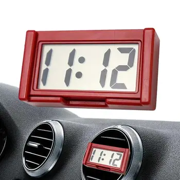  Цифров часовник на арматурното табло на автомобила с по-голям екран, автомобилни самозалепващи часовници с LCD дисплей, време на деня, автомобили стикер на Wtch за кола