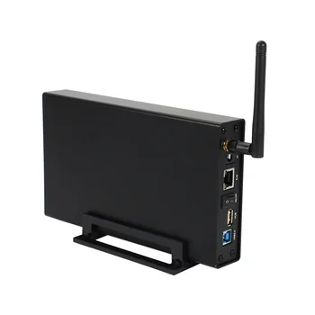  Корпус външен твърд диск, Rj-45 Nas Wifi Антена Безжичен Sata USB 3.0, Wifi Интерфейс на Твърдия диск Hdd Кутия за Hdd 3.5-Caddy US Plug