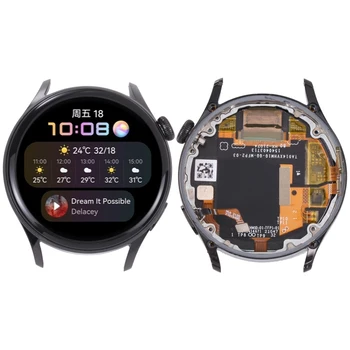  Оригинални LCD дисплей и цифров преобразувател в събирането на рамка за Huawei Watch 3