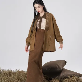  30-дневната предпродажа 2023 Оригинално рокля-риза Hanfu от династия Хан, есента и зимата по-добра рокля Hanfu