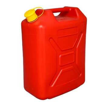  20-литров резервоар за гориво за бидони за вода на дизелово гориво с чучур, 20 литра червено (празни кутийки без течност)