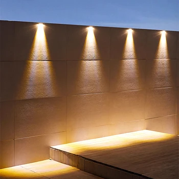  4 LED Външни Соларни лампа за Градинско Водонепроницаемое Декоративно осветление от Лампа със слънчева енергия Ограда на балкона, Осветление на двора Разсеяна слънчева светлина