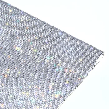  Блестящи Бели Многоцветни Мигащи Самозалепващи Художествени етикети с эмуляцией диаманти, 2 мм Кристал