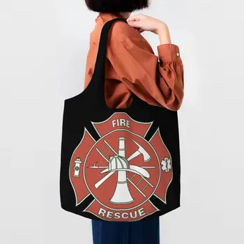  Множество Аварийно-пожарна Пазарска чанта Дамски Холщовая чанта през рамо Преносима Пожарна чанта за пазаруване в хранителни магазини, Чанти