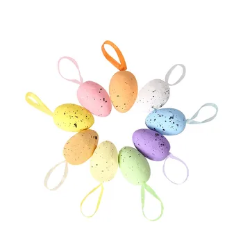  9шт САМ Занаятите Подаръци за деца Великденски Яйца Украса за един Щастлив Великден купоните за дома Цветен Орнамент от яйца, Зайци и птици 2023
