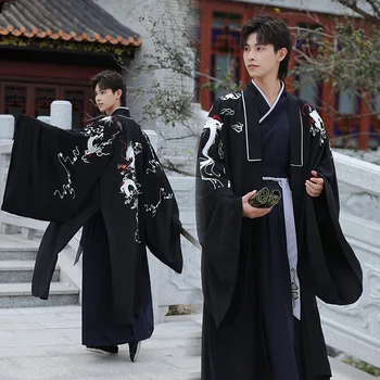  Китайската традиционна облекло Hanfu Men, кмет на фехтовач на Древната династия Хан, източна дрехи, костюми за cosplay на Хелоуин