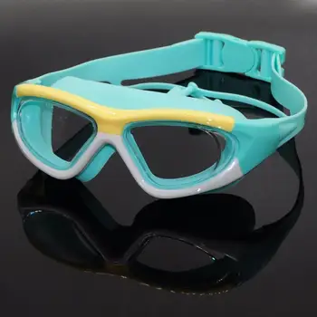  Професионални очила за плуване с затычками за уши, безопасни дизайнерски очила с широк ъгъл на огледалото за деца