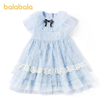  Лятото е чудесно модно рокля Balabala за малки момичета