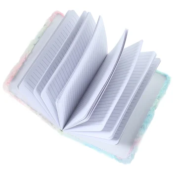  Плюшено тетрадка под формата на миди, кожен бележник, плюшено дневник, сладък бележник, портативен бележника