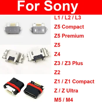 USB Порт За зареждане на Sony Xperia L1 L2 L3 Z3 Plus Z4 Z5 Compact Premium Z1 Compact Z Ultra M5 M4 Mirco USB Зарядно Устройство с Пин-Докинг станция