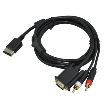  Аудио-видео кабел с висока разделителна способност RCA Аудио адаптер Кабел VGA box за SEGA DREAMCAST DC