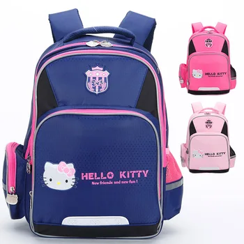  HelloKitty Hello Kitty детска чанта за училище, голям капацитет, за момичета 1-6 клас, сладък