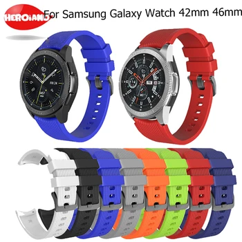  спортен силиконов каучук 20/22 мм за Samsung Galaxy Watch 42 мм, каишка за Samsung Galaxy Watch 46 мм, Аксесоари за гривни