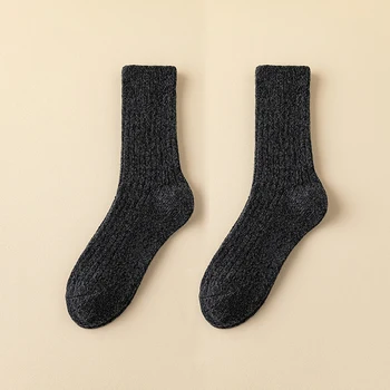  Зимни дебели чорапи до средата на прасците със защита от миризмата, топли чорапи с подплата