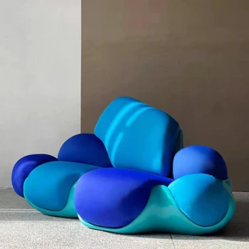  Лесен е луксозен диван в формата на облак в дневна форма на изкуството, просто модерна и креативна дизайнерска модел на дома 