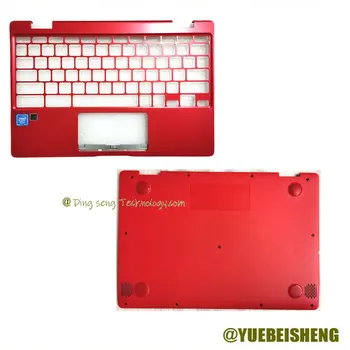  YUEBEISH New/Org За ASUS ChromeBook C223 C223NA-D Поставка за ръцете, горната част на панела с клавиатурата/Долния капак на корпуса, червен