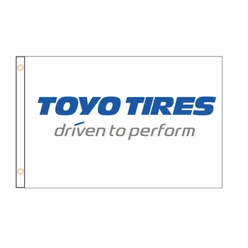  Подкрепа за настройките на Флаг-банер на Toyo Tires 2ft * 3 фут 3 фут * 5ft Украса за кола За дома QZ-099