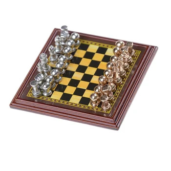  1 бр. дървена Шахматна шашечная дъска от масивна дървесина, сгъваема шахматната дъска, благородна пъзел игра на шах