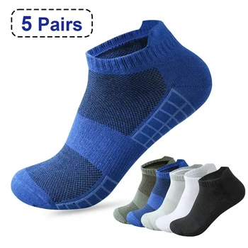  Ежедневни спортни приятелка, тънки къси чорапи Sokken квалификация 38-45, памук, дишаща лятна окото на 5-ти размер, качествени мъжки чорапи