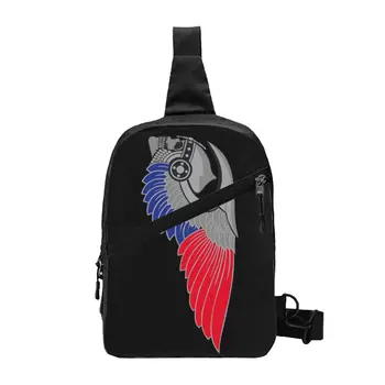  Модерна чанта-прашка с логото на Hells Angels за пътуване, мъжки раница за мотоклуба, раница през рамо, наплечный раница
