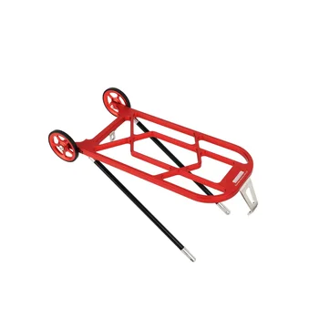  Liteplus за сгъваем задната част на рафта наем Brompton от алуминиева сплав със сгъваем задната част на рафт на велосипед Лесно Wheel, червен
